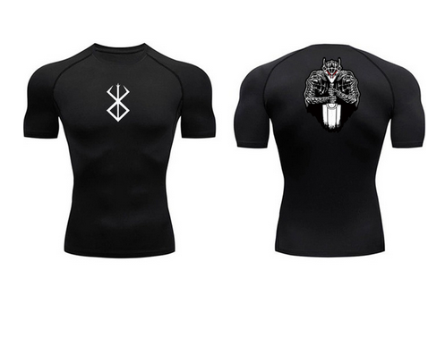 Berserk Beserker Armour Graphic Compression Shirt- Short Sleeve ...